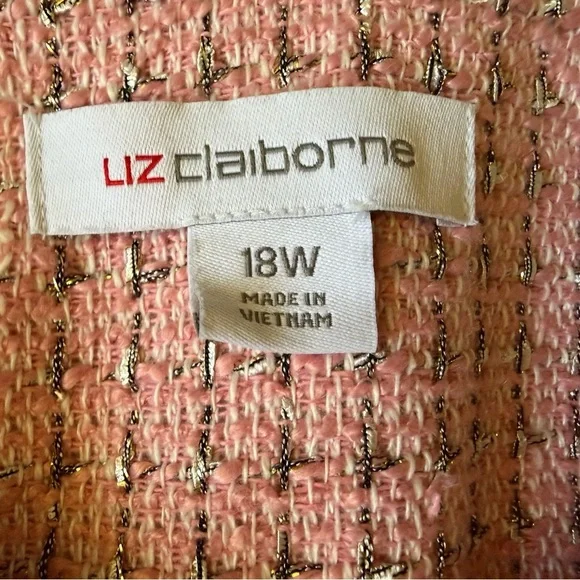 Liz Claiborne Pink Textured Blazer - Picture 2 of 10